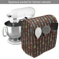 thumbnail image 2 of Arrow Stand Mixer Cover, Colorful and Abstract with Geometric Design on Brown Backdrop, Kitchen Appliance Organizer Bag Cover with Pockets, 5 Quarts, Multicolor, by Ambesonne, 2 of 4