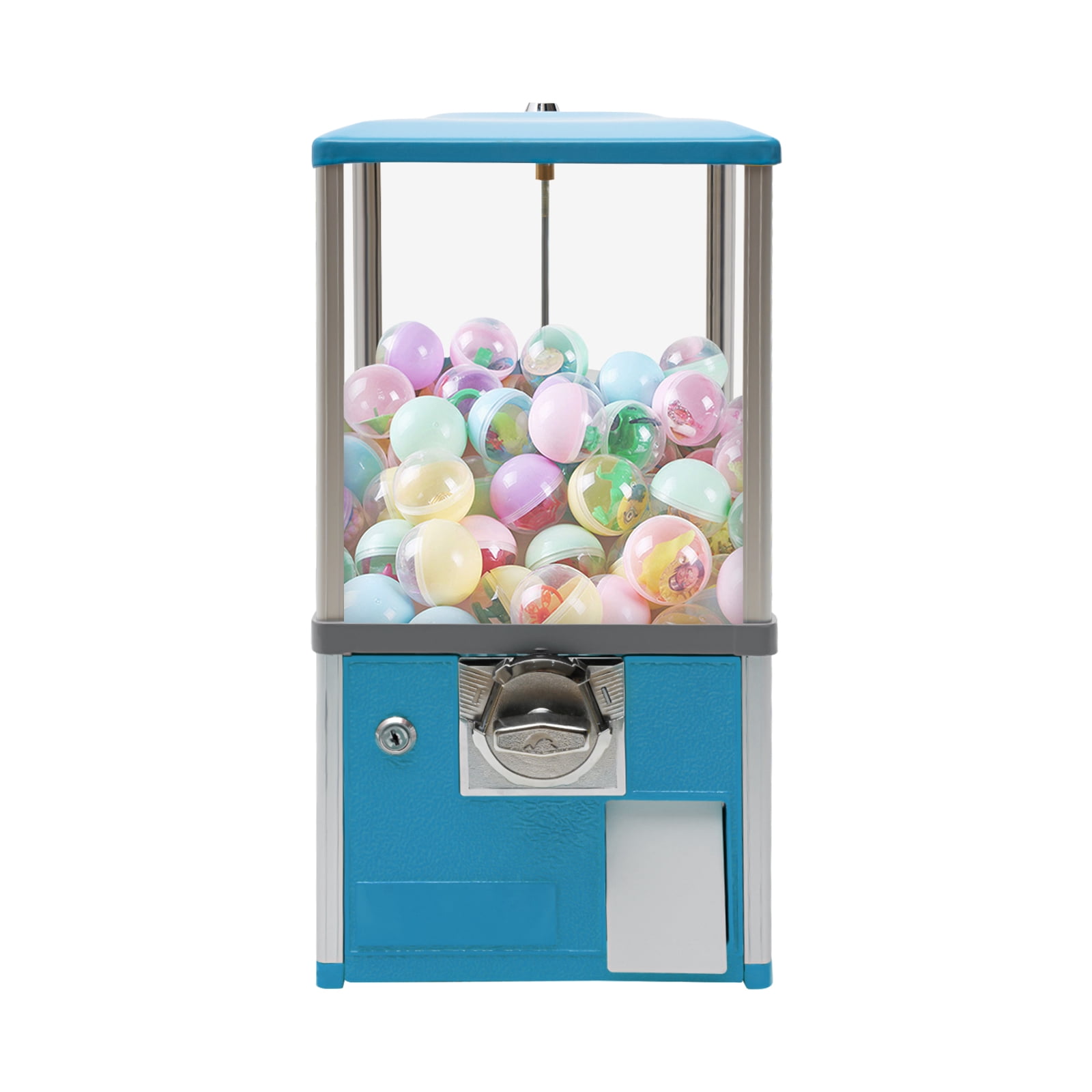 Kids Vending Machine-20.87" Height Commercial Candy Gumball Machine-Big Capsule 25-cent Vending Machine-for Game Stores and Retail Stores, Applicable Coin Size 1.04 * 0.08in