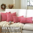 thumbnail image 4 of Juego de fundas de almohada decorativas CARRIE HOME, 16 x 16 cm, color rojo, 4 of 7