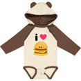 thumbnail image 3 of Inktastic I Love Cheeseburgers Boys or Girls Long Sleeve Baby Bodysuit, 3 of 5