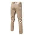 thumbnail image 5 of Men's Casual Pants Mens Sim Fitting Glossy Leather PantsTrendy Solid Color Performance Clothes Straight Leg Pants Khaki M, 5 of 5
