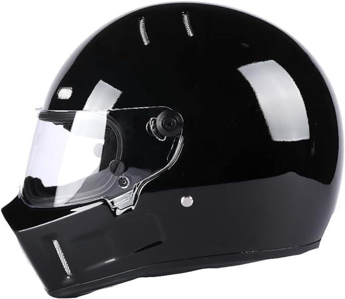 CRG Full-Face Motorcycle Street Bike Fiberglass Helmet DOT Certified Motocross Helmet Extra Large Size Helmet