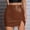 Brown, variant on Skirts for Women Skirt Sleek Pure Color Short Length Tight Fit Slit Skirt for Women Black S