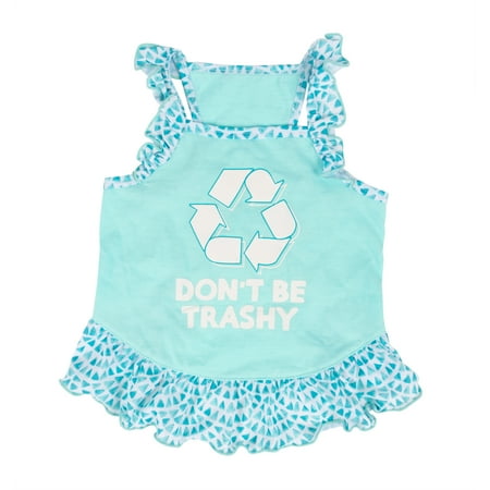 Vibrant Life “Don’t Be Trashy” Dog or Cat Dress  Pet Apparel