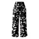 thumbnail image 3 of WILLBEST Pantalones Casuales para Mujer, Cintura Alta Elástica, Pierna Ancha, Largos, Estampados, con Bolsillos, para Uso Diario, Trabajo y Atuendo. Extra Grande, 3 of 4