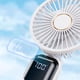 thumbnail image 2 of Ventilador eléctrico portátil Naiovety de ABS con niebla ajustable azul, 2 of 6