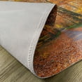 thumbnail image 5 of Ambesonne Fall Place Mats Set of 4, Vibrant Trees Pathway, Standard Size, Orange Yellow Green, 5 of 6