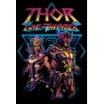 thumbnail image 2 of Men's Marvel: Thor: Love and Thunder Distressed Main Characters  Graphic Tee Black 3X Large, 2 of 5