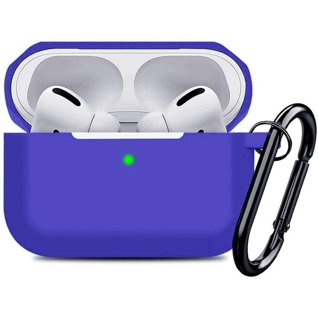 Compatible AirPods Pro Case Cover Silicone Protective Case Skin for Apple Airpod Pro 2019 (Front LED Visible) Black
