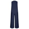 thumbnail image 6 of qolati Womens Summer 2 Piece Outfits Ribbed Knit Casual Sleeveless Sweatsuits Matching Wide Leg Tracksuits Lounge Sets 2024 Fashion Clothes Clearance, 6 of 6