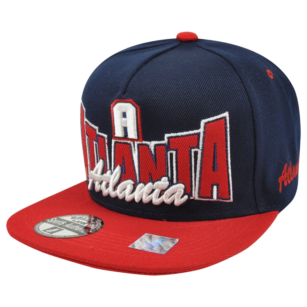 Atlanta DownTown Style Two Tone Snapback Hat Cap 