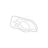 Genuine OE Mercedes-Benz Outer Grille - 204-885-03-53
