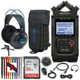 thumbnail image 1 of Zoom H4n Pro 4-Input 4-Track Portable Handy Recorder (Black) + Zoom PCH-4n Protective Case and Accessory Pack for H4n Pro + Samson SR970 Professional Headphones + 32GB Memory Card + Tripod Hand Grip, 1 of 1