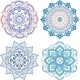 thumbnail image 1 of Calcomanía estática para ventana con diseño de flor de la vida, 4 estilos, meditación, mandala, no adhesiva, para puertas corredizas de vidrio., 1 of 9