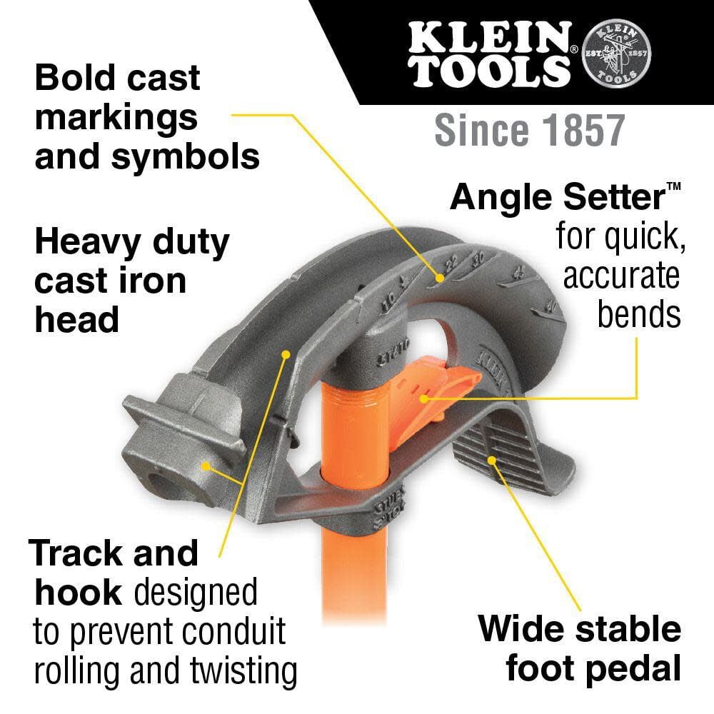 Klein Tools Iron Conduit Bender 3/4In Emt
