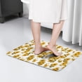 thumbnail image 4 of White Yellow Flower Sunflower Flannel Non Slip Door Rugs,Washable Door Mats Indoor,Decorative Door Mats,Dirt-Resistant and Absorbent Doormat for Entrance,Bedroom,Kitchen,Bathroom,31.5"x17", 4 of 4