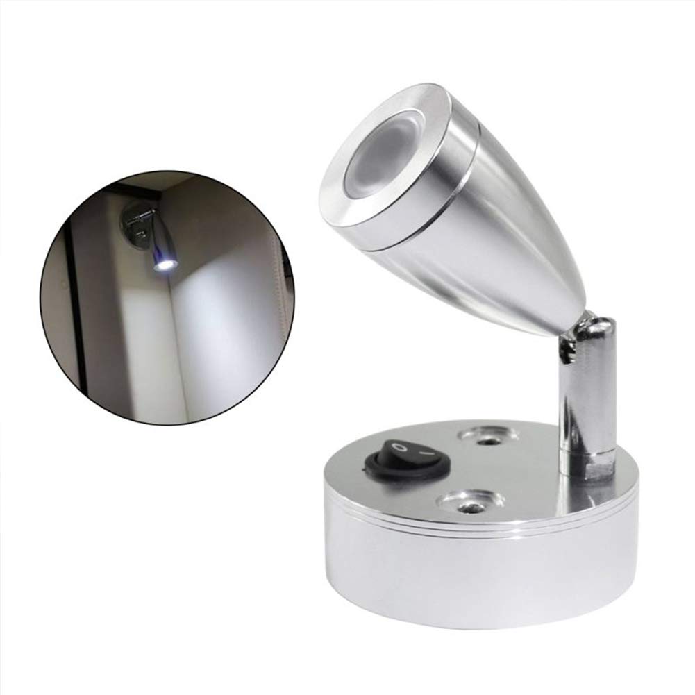 2x 12v Led Spot Reading Light Switch Camper Van Caravan Boat