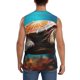 thumbnail image 4 of Fotbe Realistic Turtle Men's Camiseta sin Mangas Estampada para Hombres, Playera Casual para Gimnasio, Entrenamiento, Playa-X-Large, 4 of 7