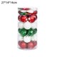 thumbnail image 2 of s Paquete de 41 adornos de bolas de Navidad, juego de bolas de Navidad pintadas con estrellas, árbol de Navidad, boda, decoración de fiesta, 2 of 5