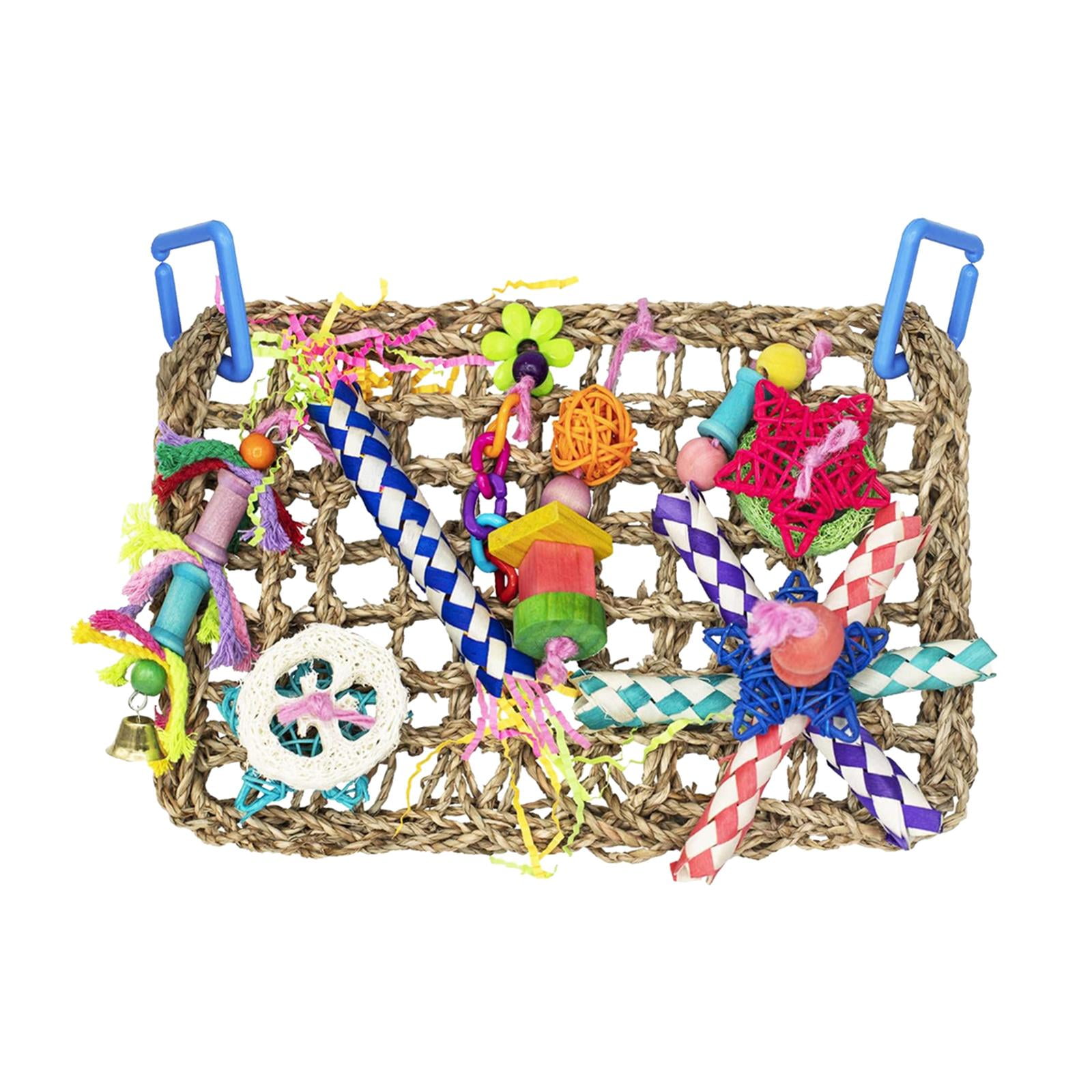 Bird Chewing Toy, Colorful Foraging Wall Toy for Birds, Suitable for Small Parakeets, Budgie, Macaws, Conures, Finches, Birds