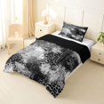 thumbnail image 2 of Homewish Gray Ombre Cheetah Print Twin Comforter Sets,Geometric Abstract Bedding Set,Black Reversible,2-Piece,1 Comforter and 1 Pillowcase, 2 of 7