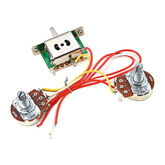 Eigraketly Kit de arnés de cableado de interruptor, pieza de tono para guitarras, piezas reemplazadas, accesorios, herramienta Musical, reemplazo Accesorios para instrumentos musicales