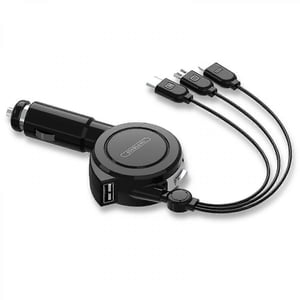 Chargeur de voiture à charge rapide, Adaptateur de charge de voiture double port avec câble extensible et 3 Dans 1 Iphone compatible avec le cordon de recharge rapide 13/pro Max/pro, 12/11,samsung_Perfect Gift