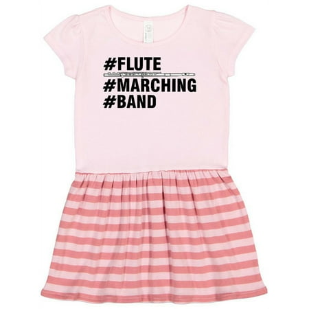 

Inktastic #Flute #Marching #Band Hashtag Text Gift Toddler Girl Dress