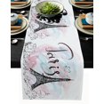 thumbnail image 1 of Camino de mesa rosa Eiffel Iron Ride, mesa de comedor de lujo para el hogar, mesa de café, decoración de vacaciones, boda, fiesta, mesa de cena R, 1 of 2