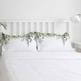 thumbnail image 5 of Winter Green Leaf Twin Size Comforter Set, Christmas Fruit Plant Cotton Xmas Soft Bedding for All Seasons, 4 Pcs Bed Set with 1 Comforter (68"x86") ,1Sheet(66"x116"), 2 Pillowcases (19"x29"), 5 of 7