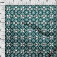 thumbnail image 2 of oneOone Cotton Poplin Twill Teal Green Fabric Floral & Tiles Moroccan Sewing Craft Projects Fabric Prints By Yard 56 Inch Wide, 2 of 4