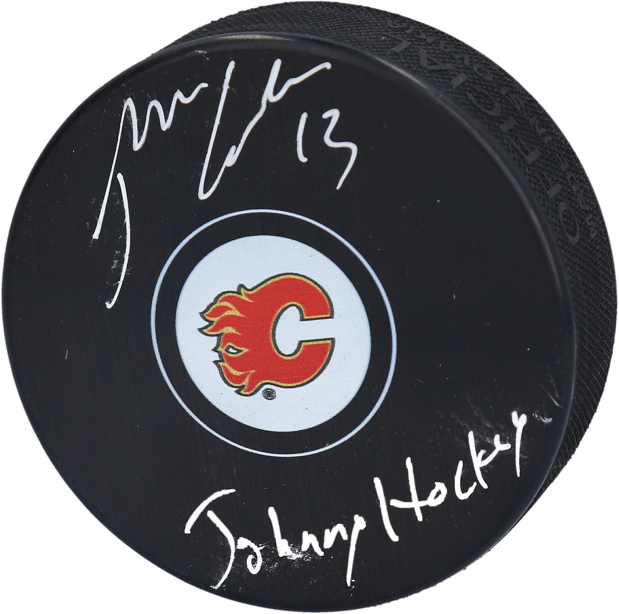 Johnny Gaudreau Calgary Flames Signed Johnny Hockey limited Edition Puck 