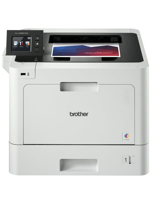 Brother Business Color Laser Printer, HL-L8360CDW, Wireless Networking, Automatic Duplex Printing, Mobile Printing, Cloud printing
