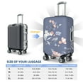 thumbnail image 4 of Yiaed Watercolor Flowers Butterfly Print Travel Luggage Cover Suitcase Protector Fits 18-32 Inch Luggage Wheel Covers Patterned Elastic Luggage Anti-scratch（No luggage）-Large, 4 of 5