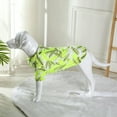 thumbnail image 5 of Large Dog Hawaiian Costume, Dog's Cool T-Shirts Summer Clothes, Hawaiian Shirt for Large Dogs, Design for Summer Luau Style Beach Camp Vacation Yellow Leaves 4XL, 5 of 6