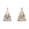 thumbnail image 1 of Bolso Ganchillo Hombro Flores Punto Mano Informal para Mujer () Azul, 1 of 5