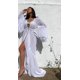 thumbnail image 1 of Sexy Bikini Cover-ups Túnica blanca larga Casual Summer Beach Dress Mujeres elegantes Tallas grandes Ropa de playa Traje de baño Cover Up A911WHITE, 1 of 1