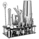 thumbnail image 1 of Cocktail Shaker Set, Boston Stainless Steel Bartender Kit With Acrylic Stand & Cocktail Recipes Boo, 1 of 4