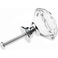 thumbnail image 2 of Ustris 12 Pack Drawer Knobs Diamond Shaped Crystal Glass 30mm Cabinet Knobs Pull Handles (Silver), 2 of 9