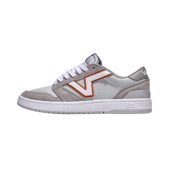 VANS U LOWLAND 2.0 UNISEX SNEAKERS - GREY - Tri-tone Grey / Orange / Men 3.5 / Women 5 / Medium