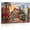 Frame-style, variant on New Orleans French Quarter Canvas Artwork Colorful Streetcar Oil Painting Print Jazz Club Cityscape Poster Living Room Bedroom Home Decor Canal Street Wall Art