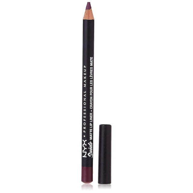 Delineador de labios NYX Suede Matte smll35 Prune/Glitz