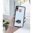 thumbnail image 5 of WIRESTER Shockproof Soft Rubber Cover Case for Samsung Galaxy A20 / A30 6.4" 2019, Boston Terrier Dog Lying Down Looking Up On Light Blue Background, 5 of 5