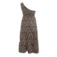 thumbnail image 4 of Pompotops Robes d'Été Décontractées pour Femmes Col Rond Manches Courtes Pliantes avec Poche Imprimées, 4 of 4