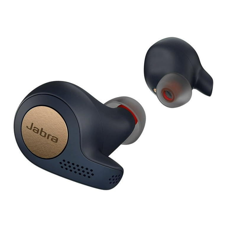 Restored Jabra Elite Active 65t True wireless earphones with mic in ear Bluetooth blue copper Refurbished Walmart