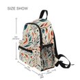 thumbnail image 3 of FORMRS School Backpack with Front Zippered Pocket 12" Student Travel Daypack, Beige Whimsical Leaves, 3 of 6