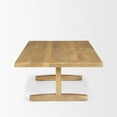 thumbnail image 5 of Viktor 55"L Light Brown Solid Wood Coffee Table, 5 of 6