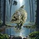 thumbnail image 3 of Artesanía De Resina Con Dinosaurios. Figura Realista De Dinosaurio Para Decoración Exterior De Jardín. Criatura Para El Patio O Jardín De Casa., 3 of 5