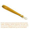 thumbnail image 3 of Uxcell Leather Wristlet Strap, 190mm/7.48" Hand Wrist Strap for Clutch Wallet Keychain Bag DIY (Yellow, Gold), 3 of 7