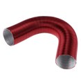 thumbnail image 1 of Tubería de conducto de calefacción para automóvil de 75 mm de diámetro y 100 cm de longitud, manguera de aluminio para calefactor diésel, color rojo, 1 of 7